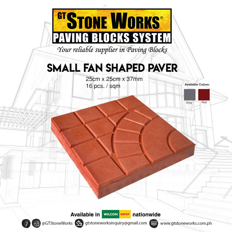 SMALL FAN SHAPE PAVER